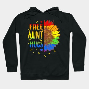 Proud Lgbt Free Aunt Hugs Lgbt Costume Lgbt Gay Pride Hoodie